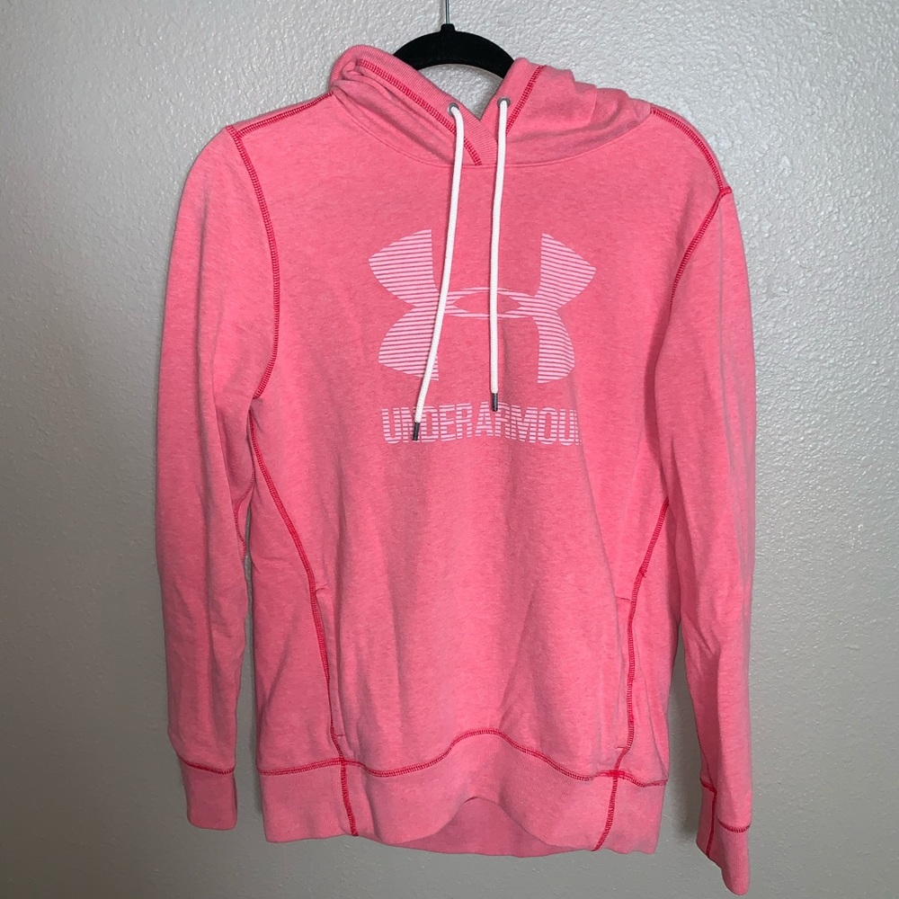 Pink under armor sweatshirt